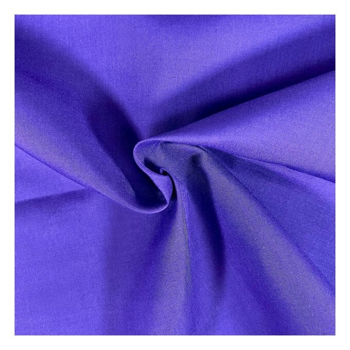 Purple Polycotton Fabric by the Metre image number 1