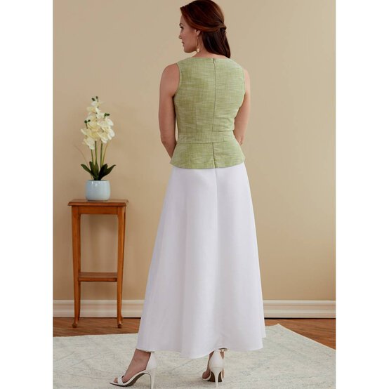Butterick Dress and Sash Sewing Pattern B6759 (6-14) image number 6