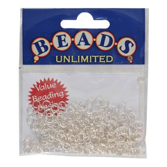 Beads Unlimited Silver Plated Jump Rings 5mm 300 Pack
