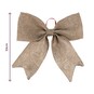 Large Faux Hessian Bow 33cm image number 3