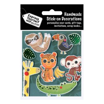 Express Yourself Jungle Animal Card Toppers 9 Pieces