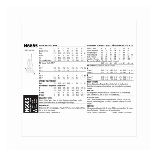 New Look Women's Dress Sewing Pattern N6665 image number 2