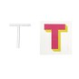 Cold Transfer and Bling Letter T Sticker Set image number 3