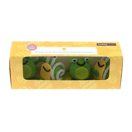 Felt Frog Embellishments 4 Pack  image number 6