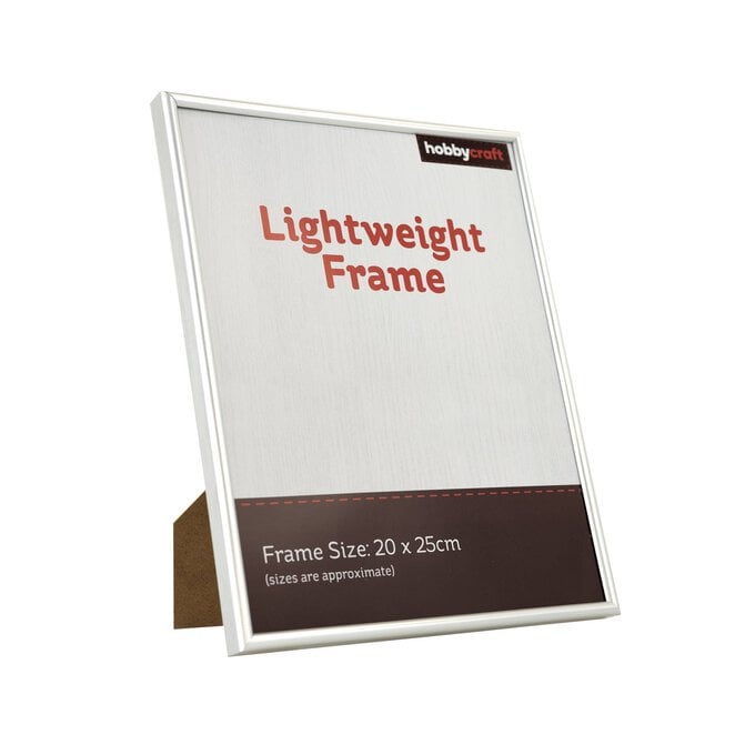 Silver Lightweight Frame 20cm x 25cm image number 1