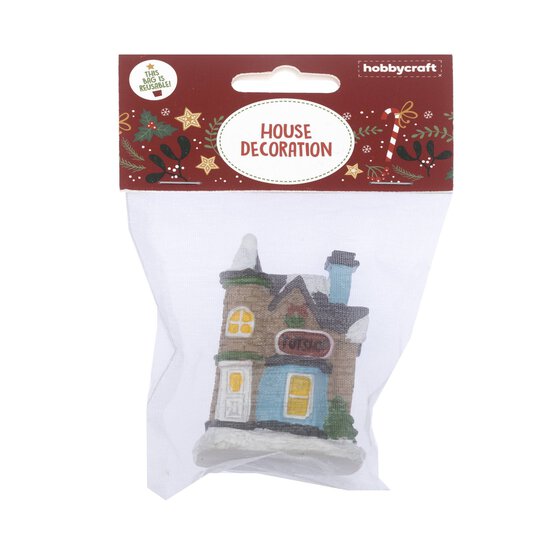 Brown House Resin Decoration 7.5cm image number 3