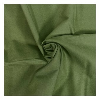 Moss Organic Premium Cotton Fabric by the Metre