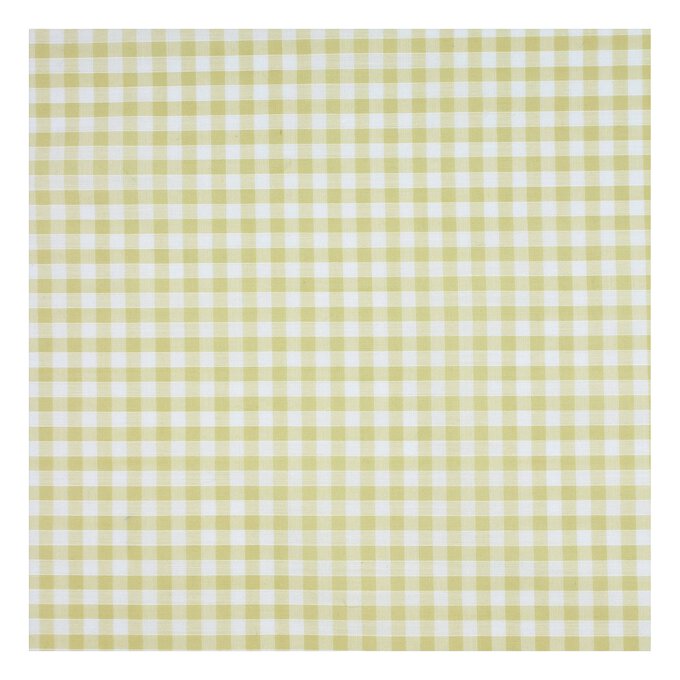 Beige 1/4 Gingham Fabric by the Metre image number 2
