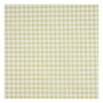 Beige 1/4 Gingham Fabric by the Metre image number 2