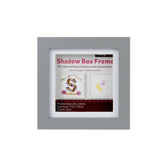 Grey Shadow Box Frame 10cm x 10cm image number 2