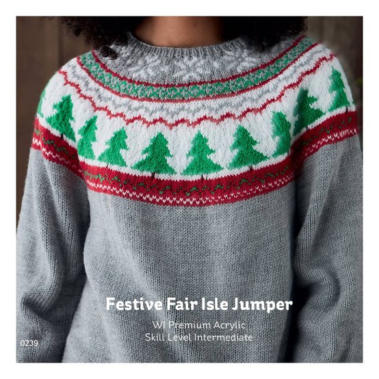 Knitcraft Festive Fair Isle Jumper Digital Pattern 0239 image number 1