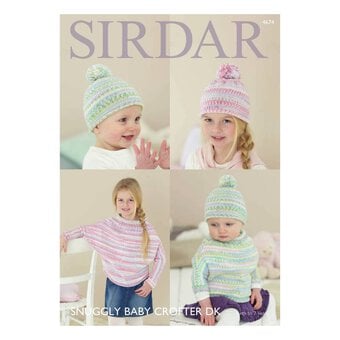 Sirdar Snuggly Baby Crofter DK Hat and Poncho Digital Pattern 4674