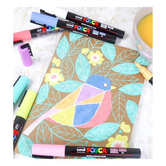 Uni-ball Posca Soft PC-3M Marker Pens 4 Pack image number 2