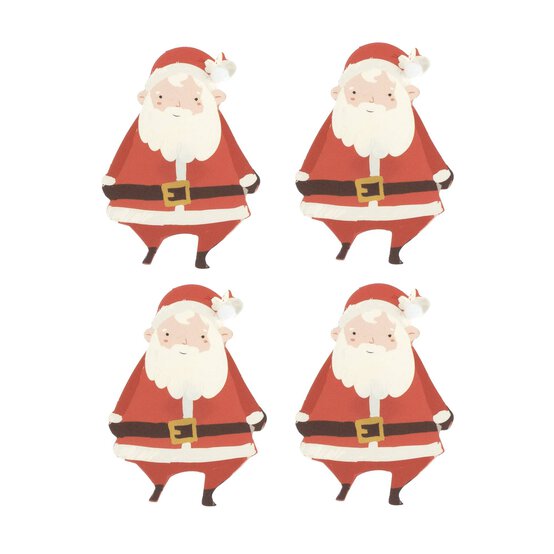 Santa Card Toppers 4 Pack image number 1