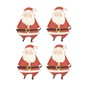 Santa Card Toppers 4 Pack image number 1