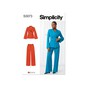 Simplicity Women’s Jacket and Trousers Sewing Pattern S3073 (10-18) image number 1
