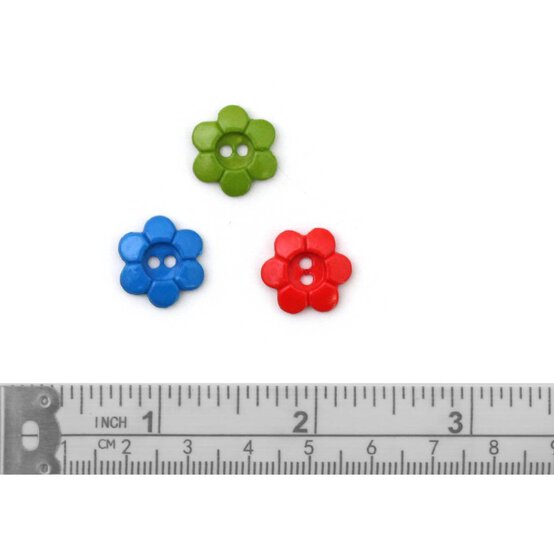 Trimits Six Petal Flower Craft Buttons 10 Pieces image number 3