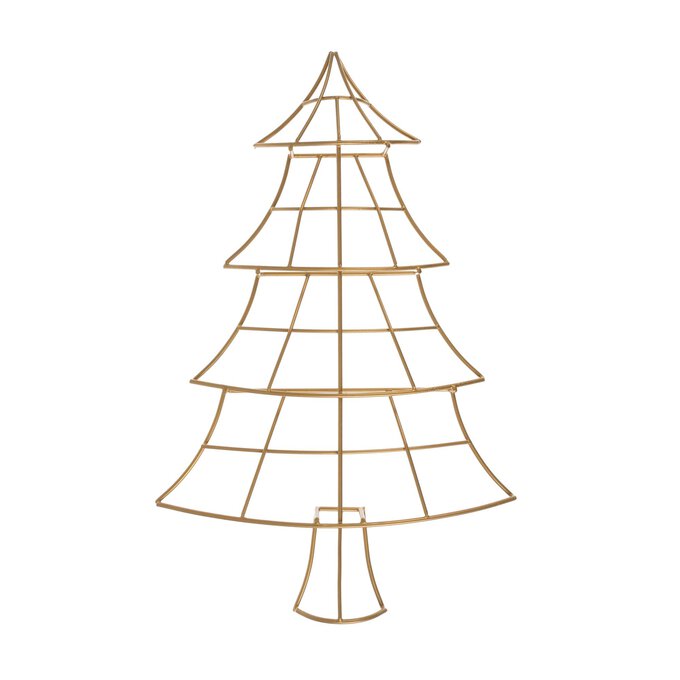 Gold Metal Tree Decoration 40cm Hobbycraft