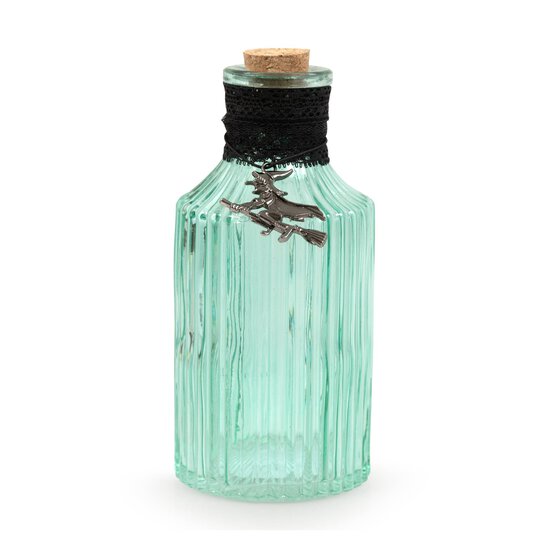 Turquoise Potion Bottle with Cork Top 15cm image number 3