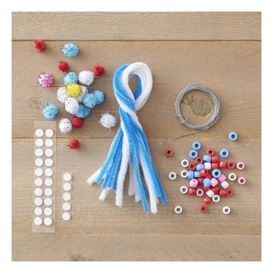 Make Your Own Snowflake Decoration Kit 2 Pack image number 2
