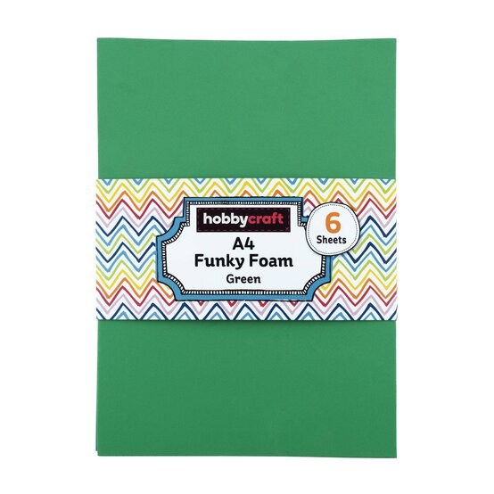 Green EVA Foam Sheets A4 6 Pack image number 6