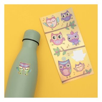 Owl Bottle Stickers