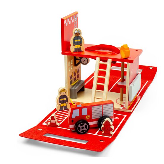 Bigjigs Fire Station Play Set image number 7