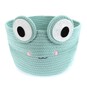 Green Frog Cotton Rope Basket 30cm x 18cm image number 1