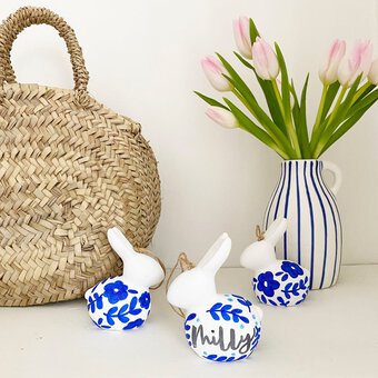 How to Decorate Ceramic Bunnies