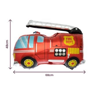 Large Fire Engine Foil Balloon
