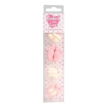 Baked With Love Baby Girl Sugar Toppers 13 Pack
