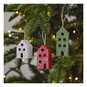 Mache House Hanging Decorations 3 Pack image number 2
