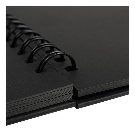 Spiral Bound Black Scrapbook 12 x 12 Inches image number 3