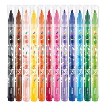 Maped Color’Peps Mini Cute Felt Tip Pens 12 Pack image number 2