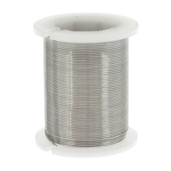 Silver 24 Gauge Beading Wire 20m