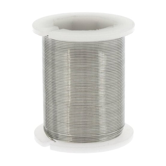 Silver 24 Gauge Beading Wire 20m image number 1