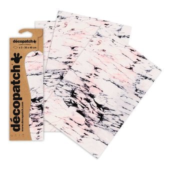 Decopatch Marble White Paper 3 Sheets