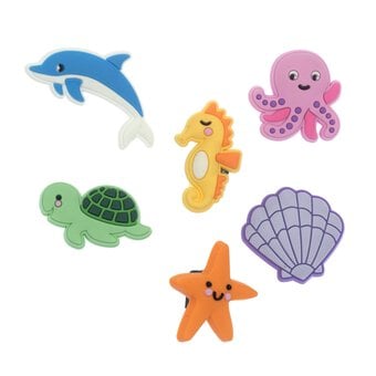 Sealife Silicone Accessory Charms 6 Pack