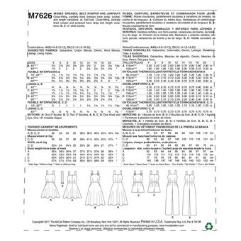 McCall’s Dress and Jumpsuit Sewing Pattern M7626 (4-12) image number 2