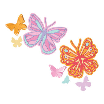 Sizzix Thinlits Spring Wings Die Set 9 Pieces 