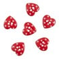 Trimits Dotty Heart Craft Buttons 6 Pieces image number 1