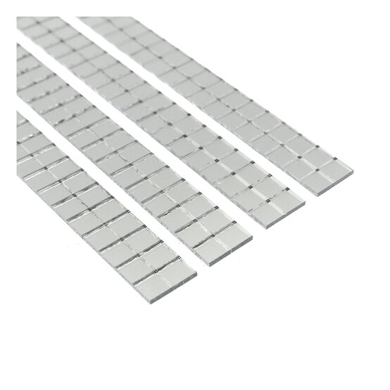 Silver Mirror Stickers 4 Pack image number 2