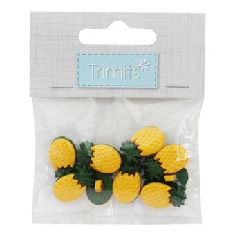 Trimits Pineapple Novelty Buttons 9 Pieces