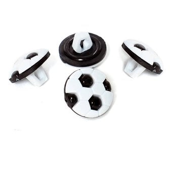 Hemline Football Buttons 4 Pack