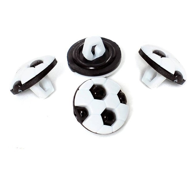 Hemline Football Buttons 4 Pack image number 1