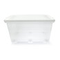 Clear White Storage Box with Wheels 60 Litres image number 5