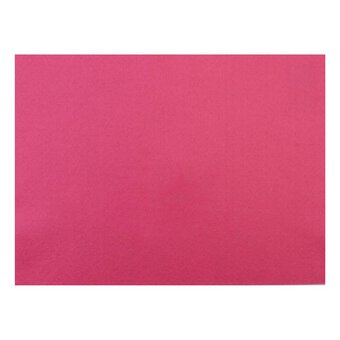 Bright Pink Polyester Felt Sheet A4