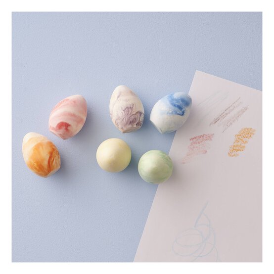 Marble Chalk Eggs 6 Pack image number 1