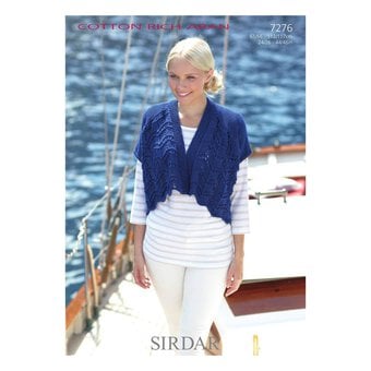 Sirdar Cotton Rich Aran Cardigans Digital Pattern 7276