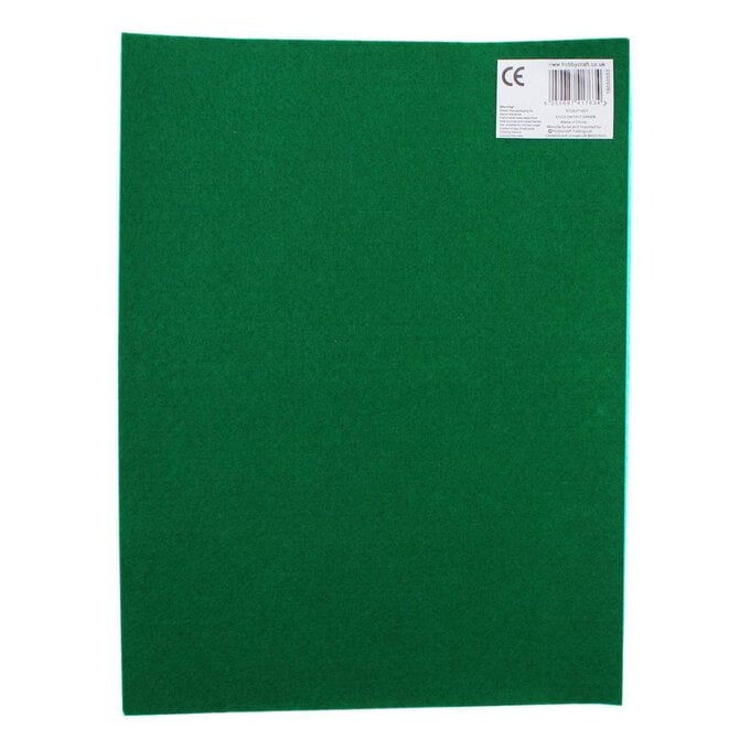 Green Self-Adhesive Felt Sheet A4 image number 1